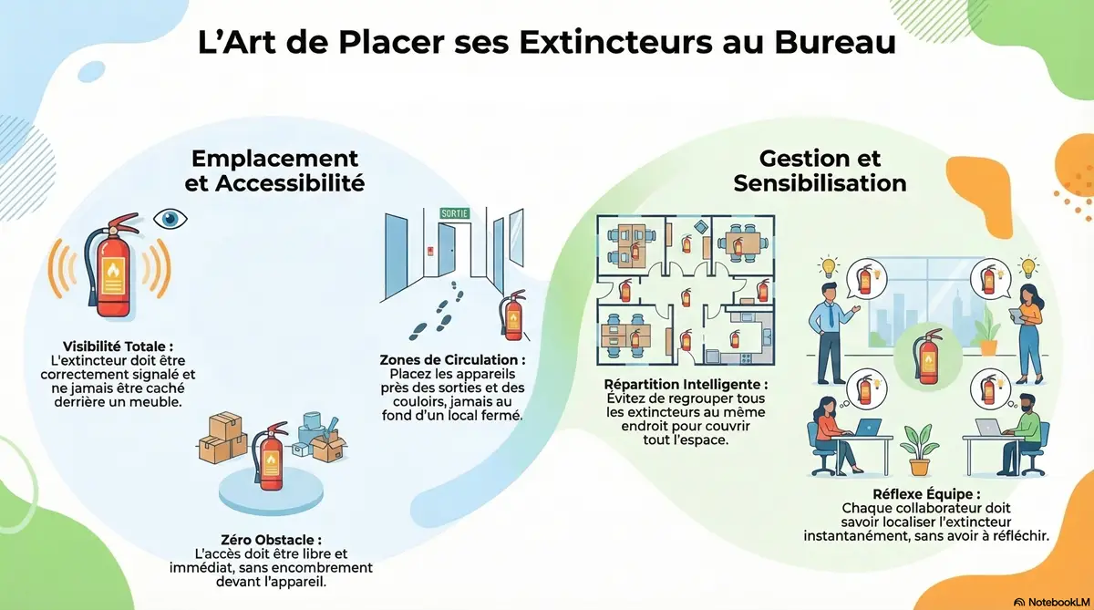 Où placer les extincteurs